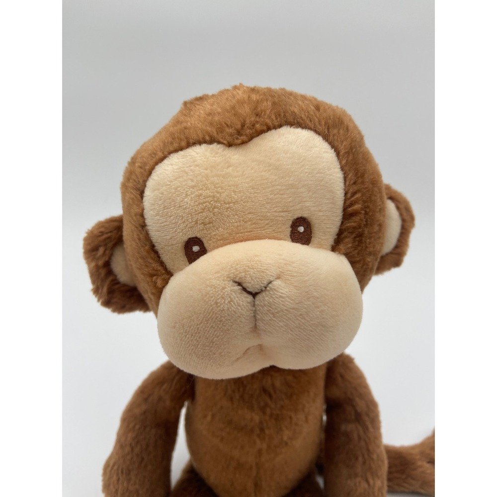 Baby Gund Nicky Noodle Monkey Brown Tan Soft Plush Stuffed Animal 6048880 - Picture 2 of 8